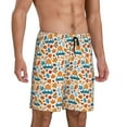 thumbnail image 2 of Sikiie Falling Pumpkins On Car Mens Pajama Shorts, Lounge Pant, Men's shorts，Sleep Pj Shorts for Men-4X-Large, 2 of 6