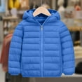thumbnail image 6 of NAISIBABY Boys Puffer Jacket with Hooded 12T, Zipper Warm Thicken Lightweight Winter Padded Coat with Pockets Blue(4-15T), 6 of 6