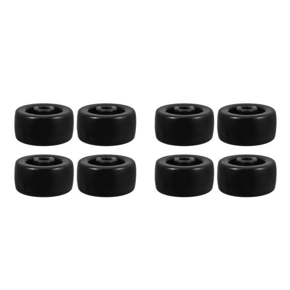 DECOMELODY Raindrops 8 pcs Plastic Shopping Cart Wheels for Supermarket Carts Replaceable 2 Inch Shopping Basket Cart Wheels