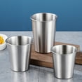 thumbnail image 7 of Pack Of 4 Multifunctional Stainless Steel Cups For Kids Practical And Portable Metal Tumblers For Home Or Travel, 7 of 7