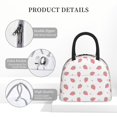 thumbnail image 4 of Salouo Hand Drawn Strawberry for Insulated Lunch Bag for Women/Men - Leakproof Cooler Tote Bag Organizer - Reusable Lunch Box for Office Picnic Hiking Beach-One Size, 4 of 6