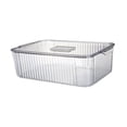 thumbnail image 3 of Organizador de almacenamiento versátil transparente con tapa Caja de almacenamiento para el hogar para 335x215x10cm, 3 of 9