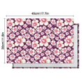 thumbnail image 5 of Pioneer Flower Floral Print Pattern Summer Placemats Table Placemats Set Of 6-Linen Kitchen Washable Placemats Table Mats 12x18 Inch Non-Slip Heat Resistant, 5 of 5
