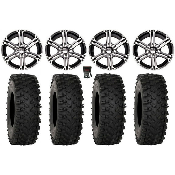 ITP SS212 14" Wheels Machined 30" ATX470 Tires Honda Foreman Rancher SRA