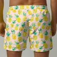 thumbnail image 6 of Dovford Men's Board Shorts, Casual Elastic Waist Drawstring Beach Shorts Novelty Pineapple Print Summer Swim Trunks Quick Dry Bathing Suits, 6 of 6