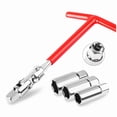 thumbnail image 1 of Juego de 4 Herramientas Extracción Llaves Tubo con en T 16/18/21 mm para Motocicletas, Cortadoras Césped, Manuales Bujías Giratorias, 1 of 5