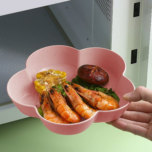 Platos de Paja de Trigo Platos de Postre para Ensalada Platos Pequeños para Servir Pasteles Platos para Salsas Platos para Ensalada Platos Reutilizables Apto para Lavavajillas y Microondas