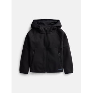 Athletic Works Boys' Double Knit Zip Front Jacket with Hood