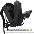 thumbnail image 4 of Mochila Estilo Militar, Mochila Multifunción De Gran Volumen 45L, para Escuela/Trekking/Senderismo/Camping/Viajes/Pesca/Escalada/Montañismo/Montañismo o Uso Diario, 4 of 5