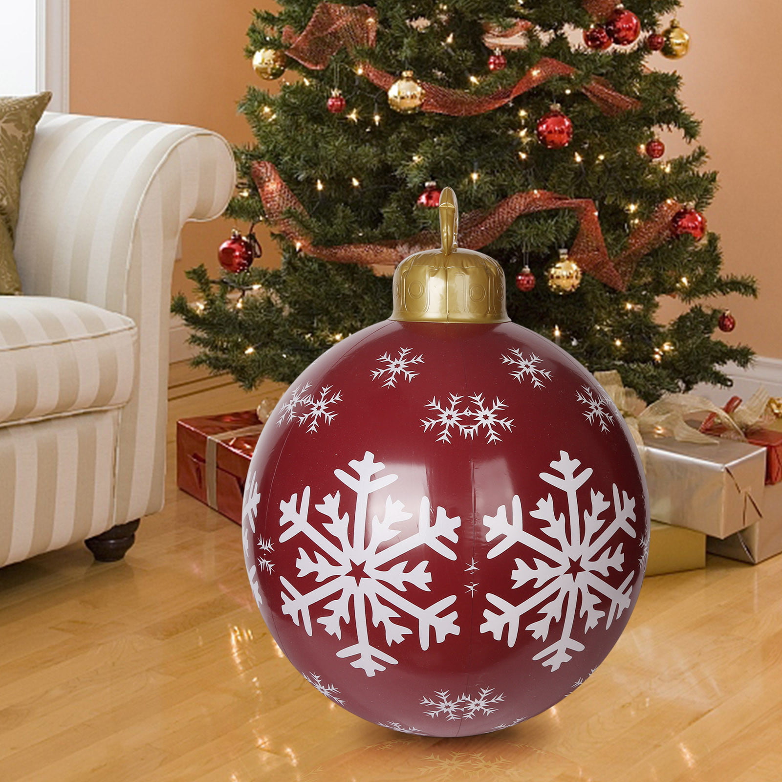 60cm Indoor Outdoor Blue And White LED Snowflake Shape Christmas Xmas Decoration 