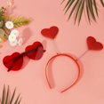 thumbnail image 5 of Valentines Heart Headband and Red Heart Glasses Gift Set, Valentines Day Accessories Hearts headbands shaped Sunglasses for Women Men and Couples, Valentine Costume Halloween Party Photo Props, 5 of 5