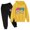 Yellow, variant on Kids Outfits Set 6 7 Six Seven Letter Outfits Set Comfortable Boys Dinosaur Print Hoodie And Pants Cute Outfit For Kids Playwear Two Piece Tracksuit Sky Blue 150(11-12 Years)