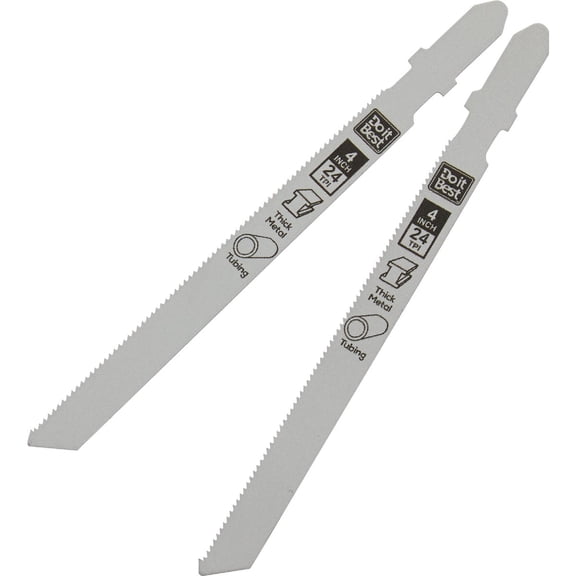 Do it Best 4 In. x 24 TPI T-Shank Jig Saw Blade for Thick Metal (2-Pack)