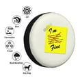 thumbnail image 6 of DouZhe Waterproof Spare Tire Cover, I'm Fine Post Prints Adjustable Wheel Covers Fit for Jeep Trailer RV SUV Car, 16 inch, 6 of 7