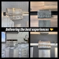 thumbnail image 7 of Chaleur Grill Outdoor 23 in 3-Burner Built-in Natural Gas Grill, 30000 BTU, Stainless Steel, 7 of 7