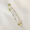 thumbnail image 3 of Ross-Simons Italian Green Enamel Clover Station Bracelet in 14kt Yellow Gold, Women's, Adult, 3 of 6