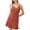 Orange, variant on Women's Nightgowns Deep V Neck Lingerie Nightwear Sleeveless Spaghetti Strap Night Gown Babydoll Chemise