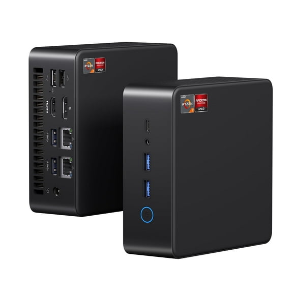 RNRUO Mini PC, 32GB DDR5 RAM 1TB SSD, AMD Ryzen7 6800H With 8 Cores up to 4.7GHz, Windows 11 Pro Desktop Mini Computers, WiFi 6 BT5.3, Dual 4K Display Output
