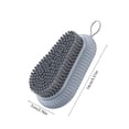 thumbnail image 3 of Laundry Shoe Brush, Soft Bristle Cleaning Scrubber with Hanging Hole, Multi-Purpose Brush for Shoe Sink Stove Countertop, Kitchen Bathroom Household Cleaning Tool, 3 of 6
