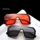 thumbnail image 1 of Gafas de sol estilo hip hop con montura grande exagerada y lentes con letras unidas para mujer y hombre sin marco, gafas de sol de moda para mujer Xvw, 1 of 5