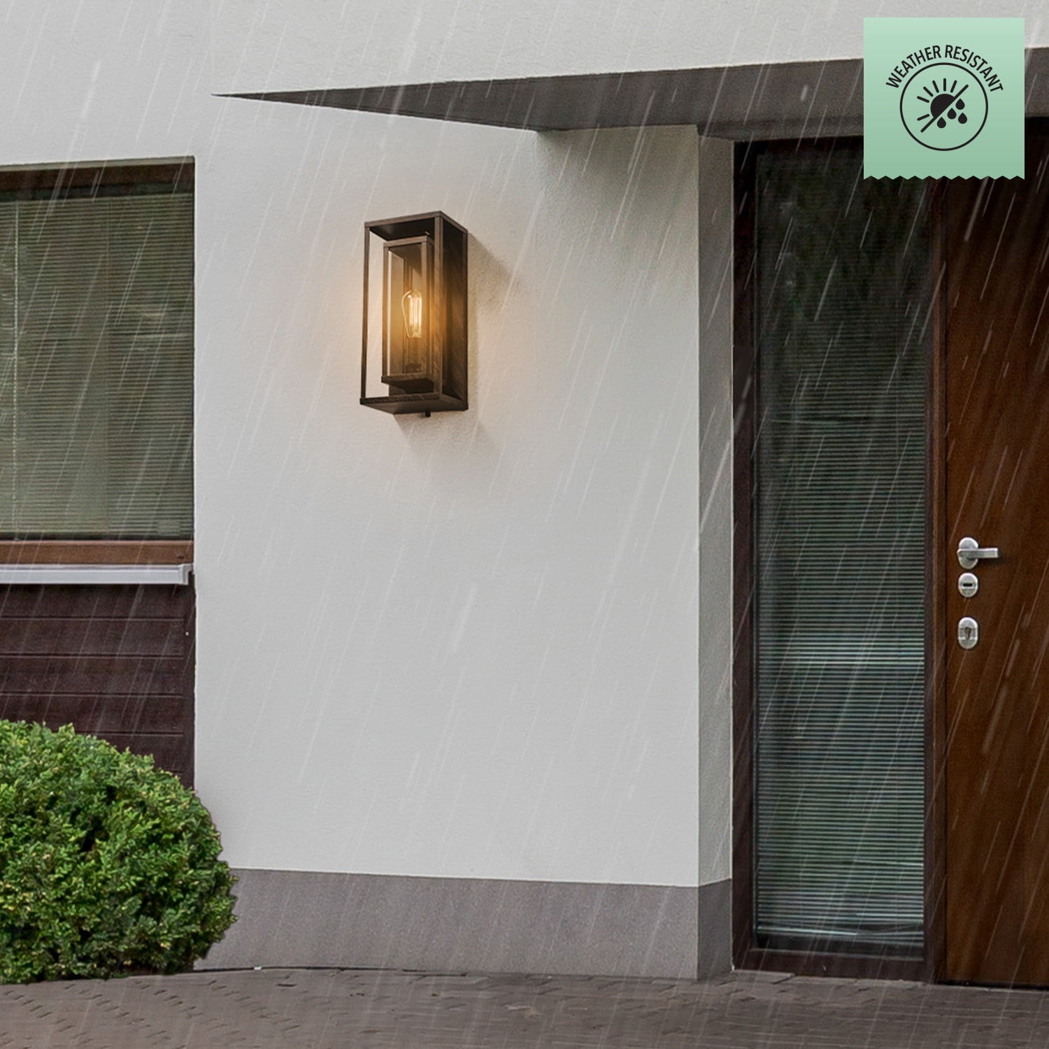 Globe Electric Montague Outdoor Collection 1-Light Bronze Wall Mount Sconce