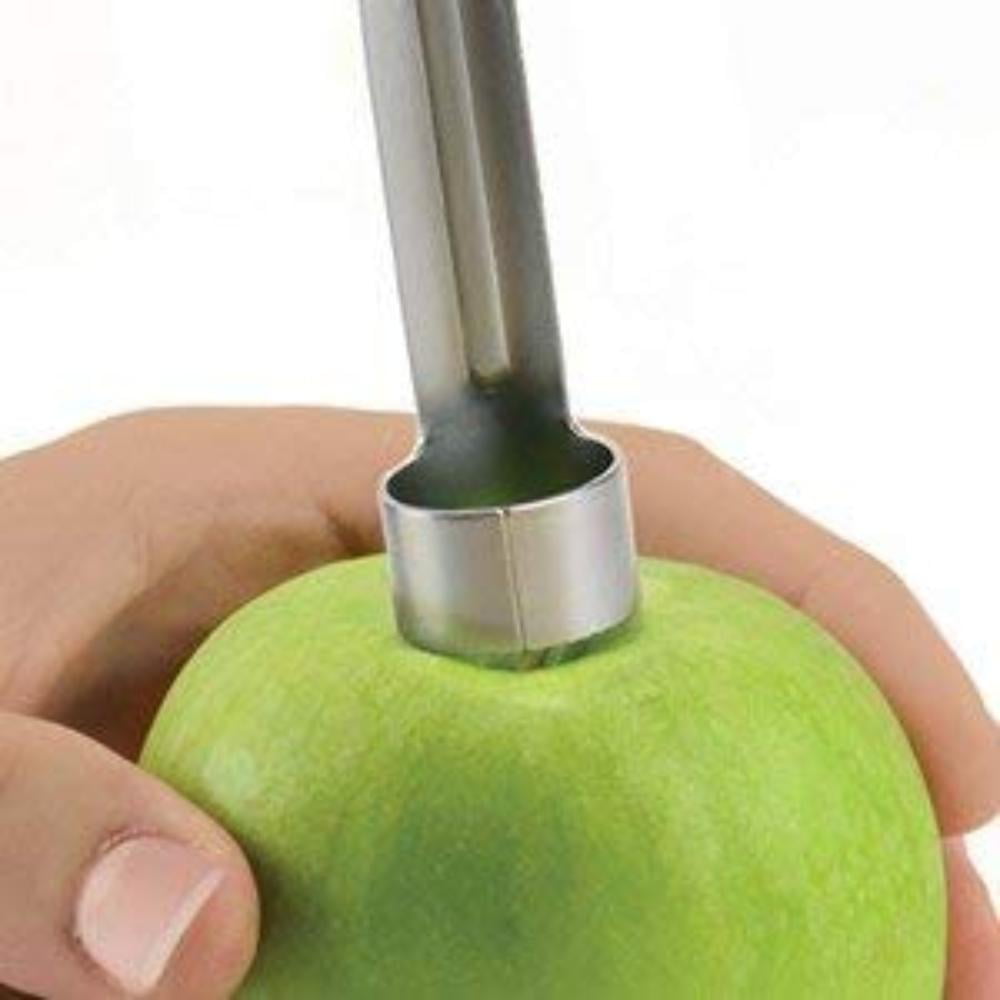 DOITOOL 5pcs Fruit Corer Hand-held Manual Stainless Steel Core Separator Fruit Core Remover Core Pitter for Cherry Small Hawthorn Apple