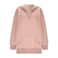 thumbnail image 4 of Ounisa Women's Oversized Essentials Hoodies Fleece Sweatshirts Fall Long Sleeve Solid Pullover with Pocket, 4 of 6