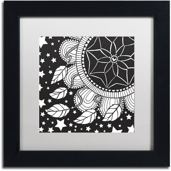 Trademark Fine Art "Dream Catcher" Canvas Art by Hello Angel, White Matte, Black Frame
