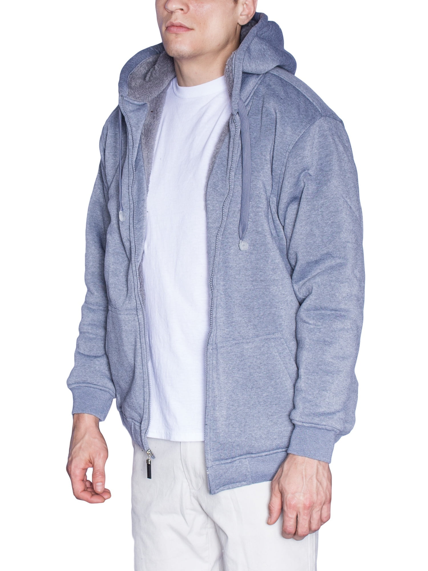big ball sports sherpa lined hooded jacket