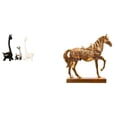 thumbnail image 1 of Estatua de alce y ciervo,Estatua de jirafa de cerámica,adorno moderno para decoración del hogar,Estatuas de caballos,Estatuas de caballos Figura de caballo Figura de caballo,Escultura de, 1 of 8
