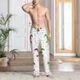 thumbnail image 2 of Sikiie Mardi Gras Carnival1 Mens Pajama Pants Sleep & Lounge Pants, PJ Bottoms With elastic waistb and Pockets Small, 2 of 6