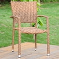 thumbnail image 1 of Ibiza Resin Wicker Aluminum Dining Chair, 1 of 2