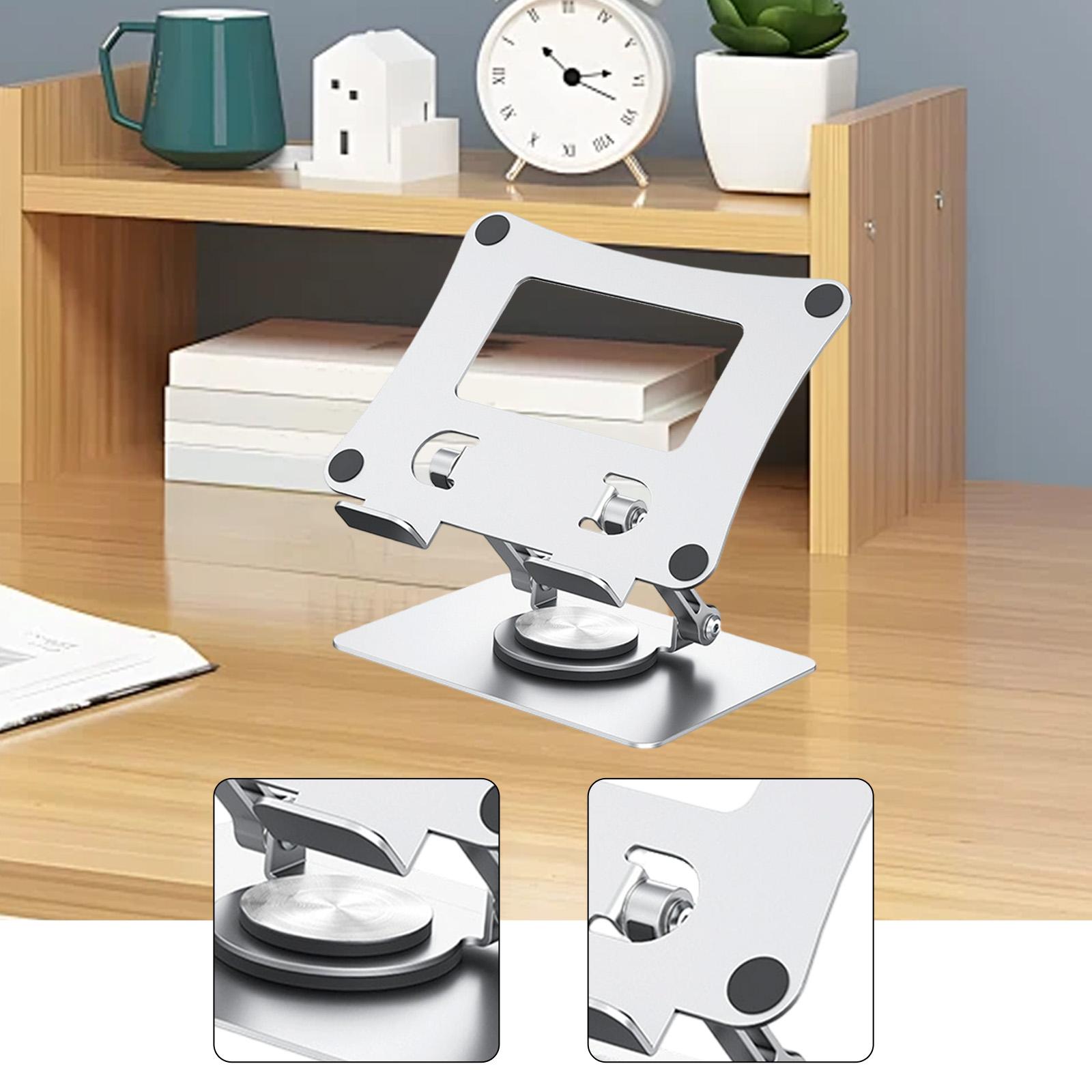 Laptop Stand Rotatable Notebook Holder Non Slip Metal Suitable for Desk Work School Study