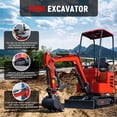 thumbnail image 5 of HUAYEE 1.2  Ton Mini Excavator, HY12C 13.5HP B&S Gasoline Powered Compact Small Digger with EPA Engine, USA Stock, for Trenching, Farming, Landscaping, Curbside Delivery & Professional Unloading, 5 of 10