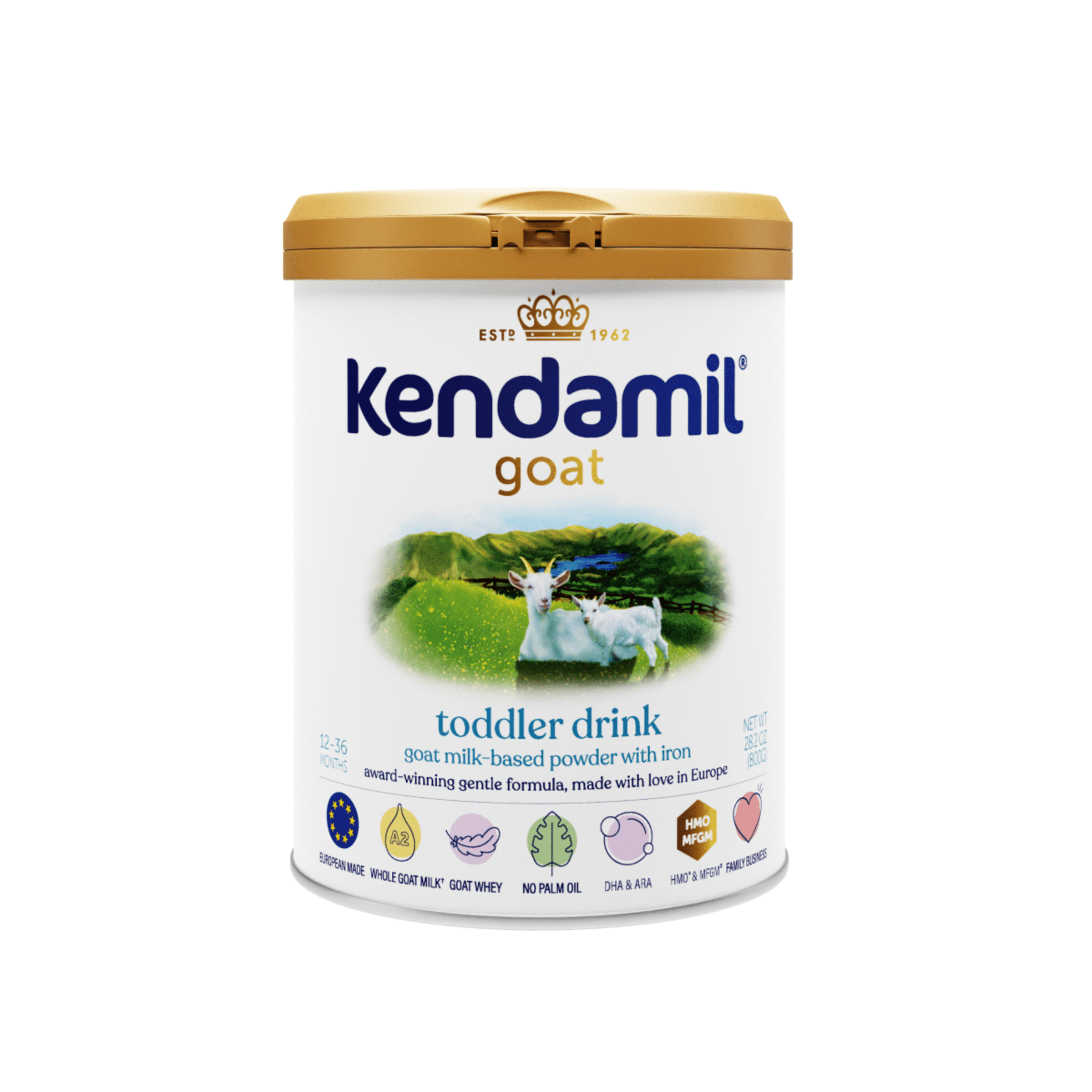 Kendamil Goat Toddler Drink, European Formula Powder with Whole A2