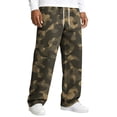 thumbnail image 3 of Men's Relaxed-Fit Camouflage Print Drawstring Straight-Leg Pants - Stretch Waist Casual Trousers for Outdoor, Casual, and Military-Inspired WearArmy GreenL, 3 of 8