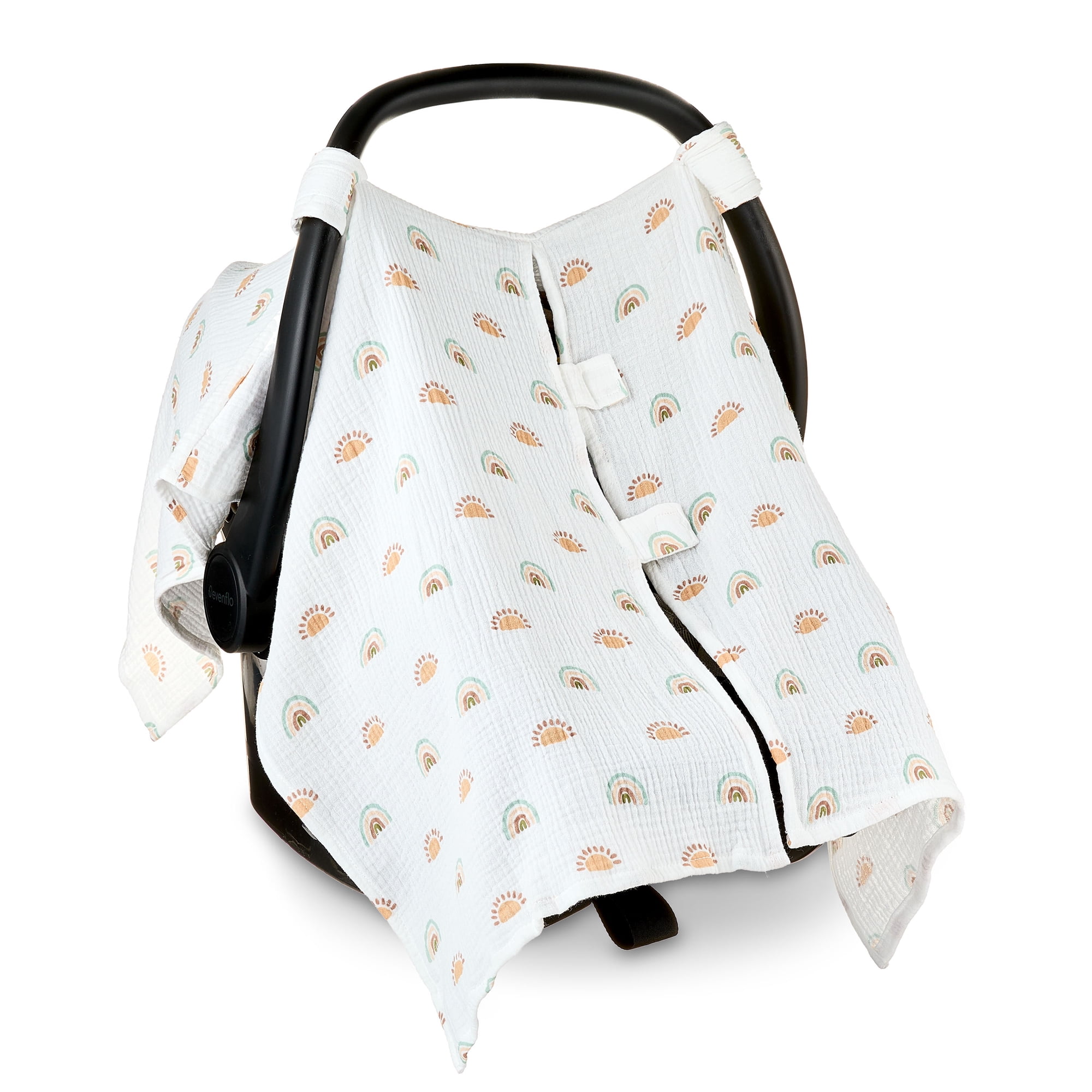 Parent's Choice Muslin Car Seat Cover, 100% Cotton, Adjustable, Breathable