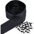 thumbnail image 2 of 10Yards Nylon Coil Zipper 2.75Inch Wide Fastener with 20pcs Zinc Alloy Zipper Sliders for Clothes DIY Sewing Accessories, 2 of 9