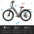 thumbnail image 6 of 5TH WHEEL W18B Electric Bike for Adult with 350W Motor, 26" Electric Mountain Bike with 36V 10.4Ah Removable Battery Ebike, Electric Bicycle with 7 Speed, UL2849, 6 of 11