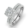 thumbnail image 3 of IGI Certified 1.50 Carat TW Diamond Halo Bridal Set Engagement Ring in 10k White Gold (G/I2), 3 of 6