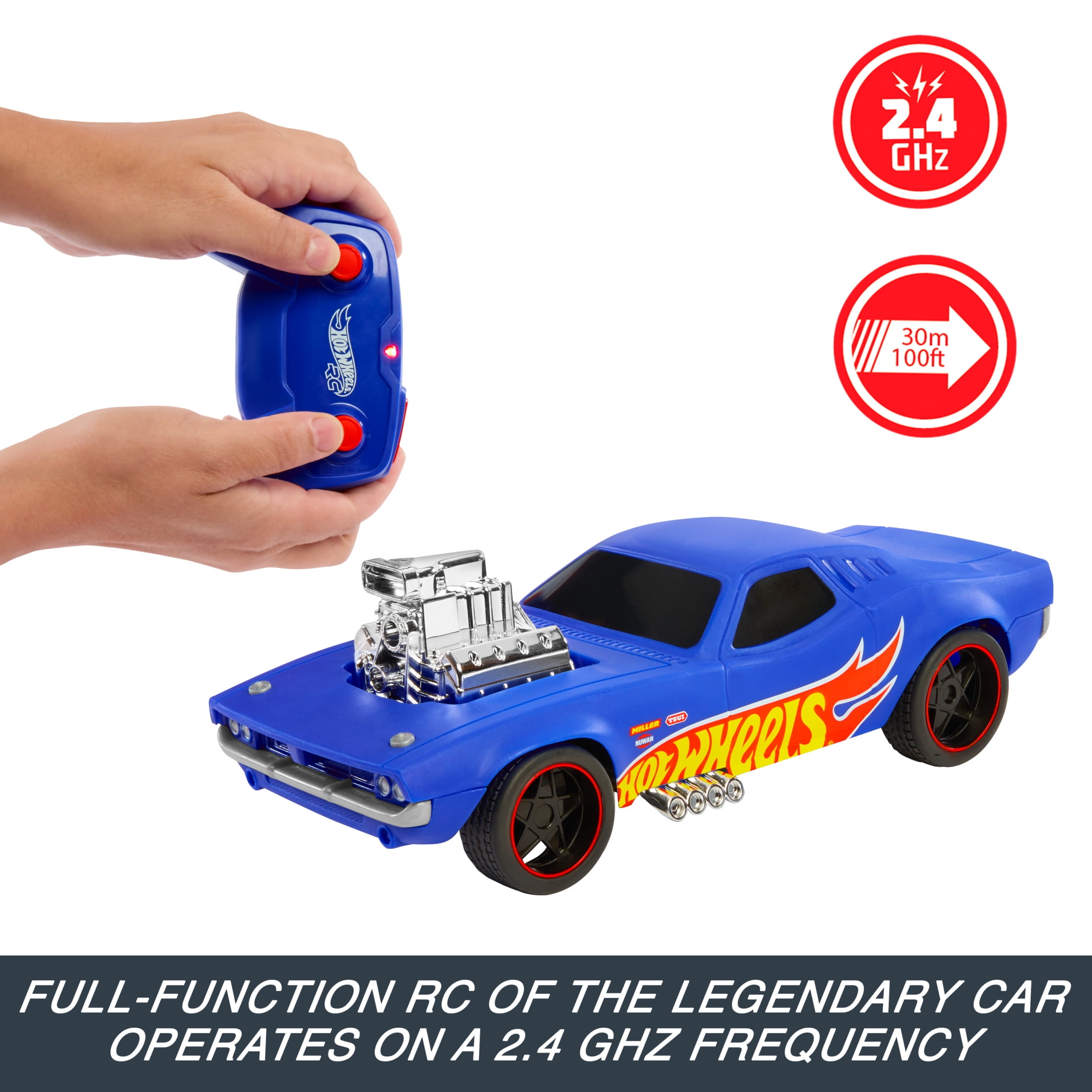 トレジャーハント HotWheel ROCKET Rodger Dodger Hot Wheels RC 1:16 Scale Rodger Dodger - USB-Rechargeable