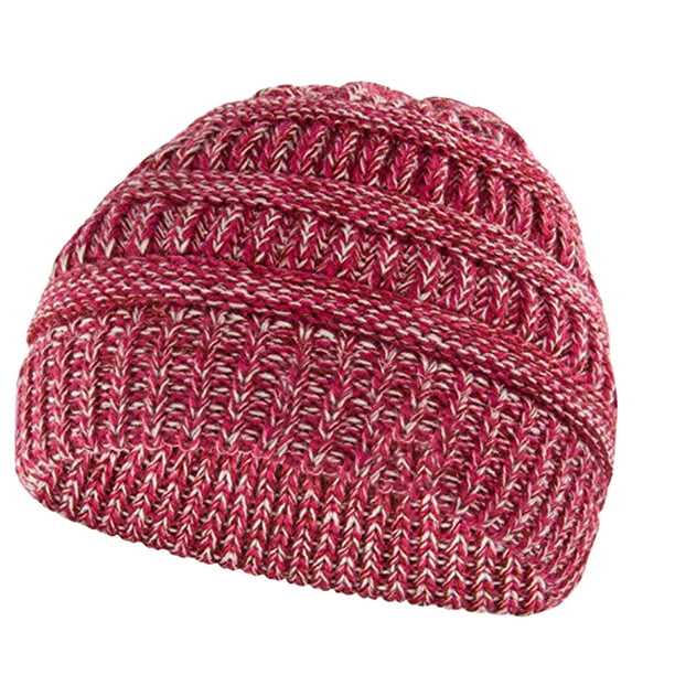 Gorro de invierno para niños pequeños, gorro tejido con cable, gorro grueso y grueso, gorro suave y holgado para niños