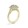 thumbnail image 5 of 2.00 Carat Excellent Cushion Cut Natural Diamond Halo Beautiful Ring for Women in Solid 14K Yellow Gold Size 11.5, 5 of 8