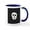 White/Navy Inside, variant on CafePress - Green Skeleton Face Stripes Mug - 11 oz Ceramic Mug - Novelty Coffee Tea Cup