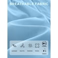 thumbnail image 2 of APTRO Mens Swim Trunks 9'' With Pockets Quick Dry Swim Shorts Board Shorts Bathing Suit Swimsuit Summer Beach Shorts Light Blue 3XL, 2 of 6