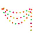 thumbnail image 2 of Guirnalda de neón Cateissary colgantes luminosos de papel oscuro fluorescente Baby Shower Kits decoración fiestas Estrella, 2 of 6