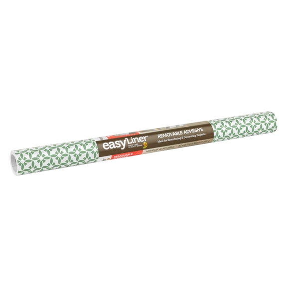 EasyLiner Brand Contact Paper Adhesive Shelf Liner, Fern Starburst, 20 in. x 15 ft. Roll