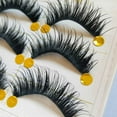 thumbnail image 4 of GHSOHS Eyelashes 5 Pairs Natural False Lashes Eyelash Eyelashes Black Curling Lash Clusters Lash Extension Stage Party Daily Use Eyelashes Lashes Makeup, 4 of 8