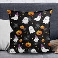 thumbnail image 2 of FOR U DESIGNS Ghost Jack-O'-Lantern Pattern 3 Pack RV Dinette Cushion Covers Halloween Camper Cushion Slipcover Scratch-Resistant Sofa Chair Cover Pillowcase Camper Seat Covers Dinette Booth, 2 of 8