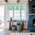 thumbnail image 6 of Window Valance for Kitchen,Watercolor Green Seagrass Coral Rod Pocket Curtain Valances Short Curtains Drapes Panel,Abstract Marine Life Window Treatment Topper for Living Room Bathroom Bedroom Home, 6 of 9
